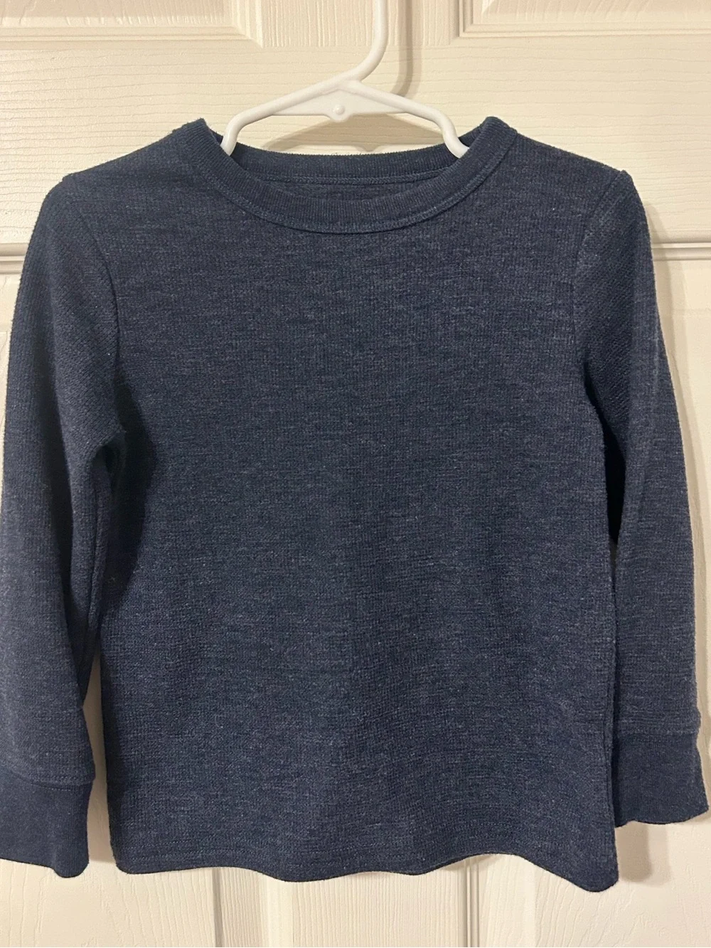 Boys, The Children's Place, Navy Blue Long-Sleeve Crewneck Top, 3T